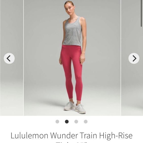 NWT wunder train tight 25" vintage rose size 2 lululemon - Picture 11 of 13